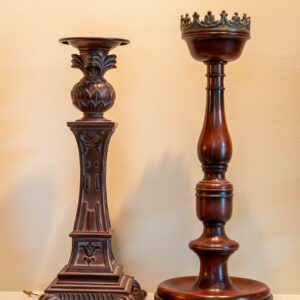 Lot Of 2 Ethan Allen Candle Holders