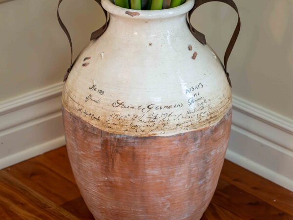 Ethan Allen Flower Pot With Floral Arrangement - Image 2