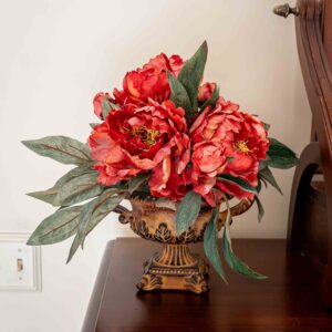 Ethan Allen Floral In Ornate Pot