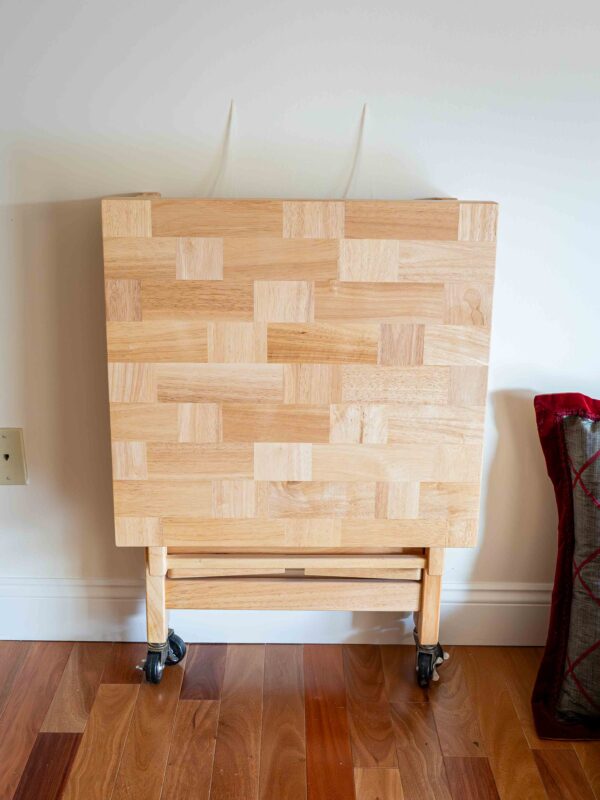 Oasis Island Butcher Block Style Portable Kitchen Island