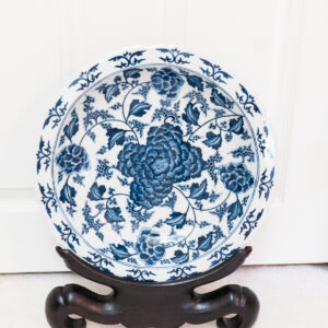 ETHAN ALLEN ORIENTAL PLATE WITH STAND