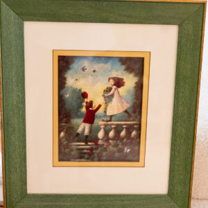 GARLAND FRAMED PICTURE – CHILDREN PLAYING TENNIS