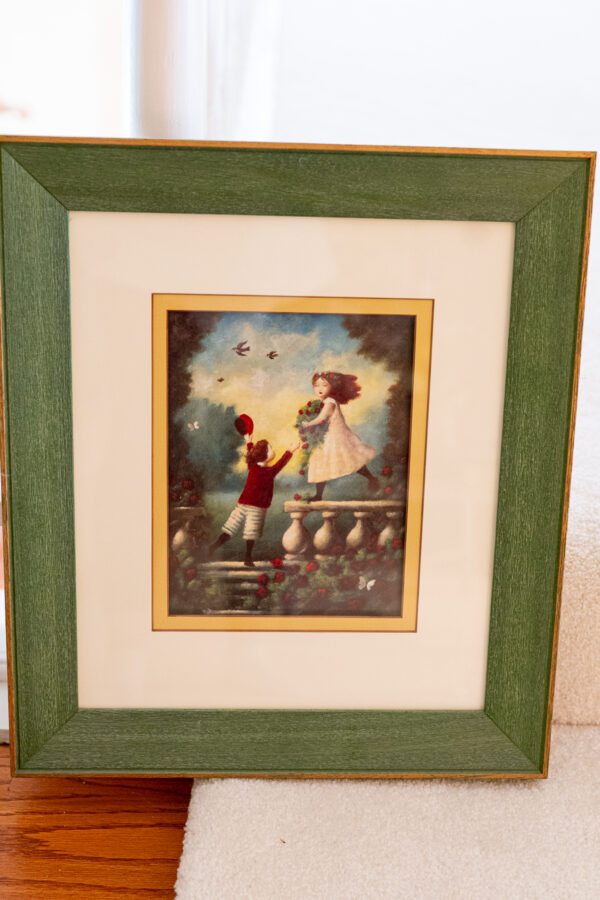 GARLAND FRAMED PICTURE – CHILDREN PLAYING TENNIS