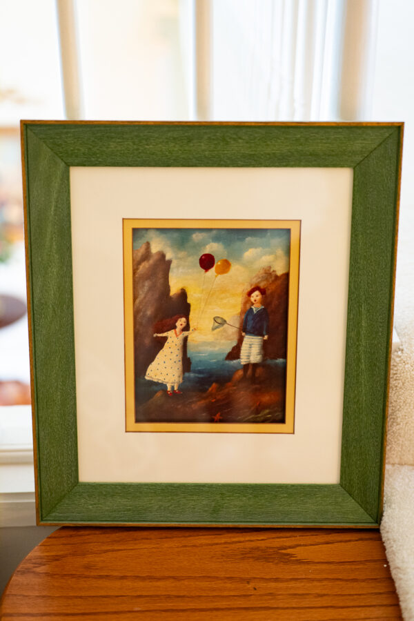 “ROCK POOL” FRAMED PICTURE – CHILDREN WITH BALLOONS