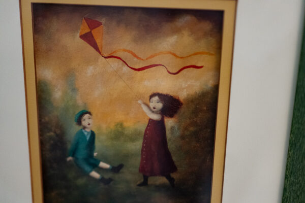 “KITE” FRAMED PICTURE – CHILDREN PLAYING - Image 3