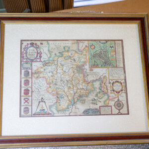 British Map Picture (Framed)