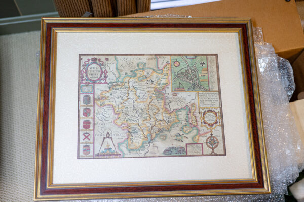 British Map Picture (Framed)