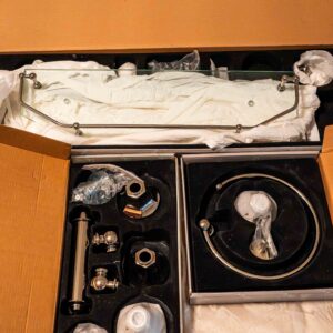 EMPIRE & LARISSA/ALEXIS BATHROOM SET – IN ORIGINAL BOXES (NEVER USED, 3 PIECE)