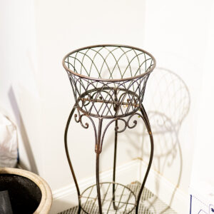 Iron Plant Stand – 35” Height / 14” Diameter