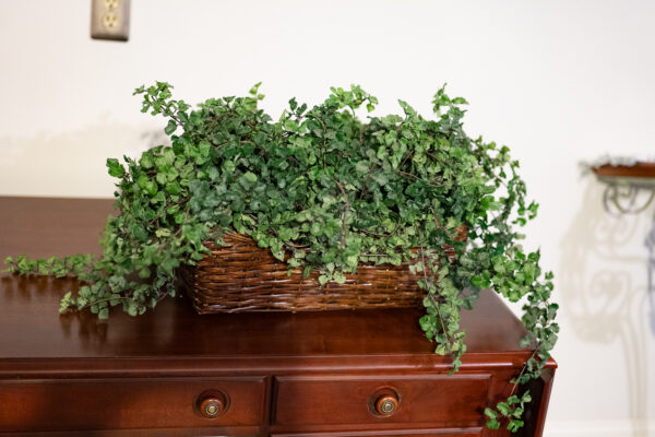 Decorative Greenery in Woven Basket – 24” Length - Image 2