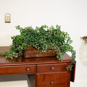 Decorative Greenery in Woven Basket – 24” Length
