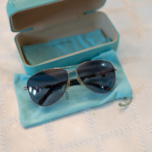 Tiffany & Co. Designer Sunglasses with Teal Case