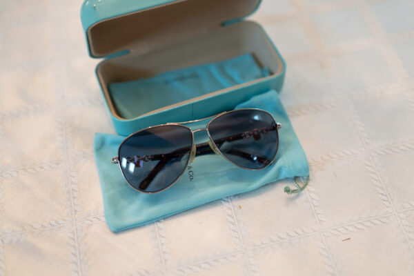 Tiffany & Co. Designer Sunglasses with Teal Case