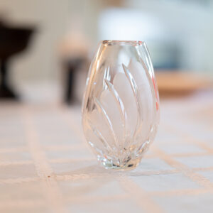 Small Etched Glass Vase – 4.75"