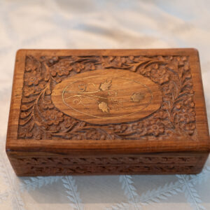 Carved Wooden Trinket Box