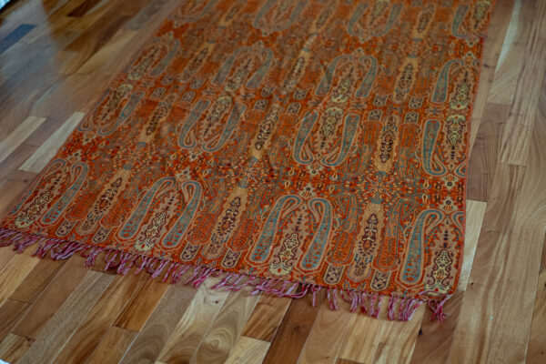 4032M - Ethan Allen Paisley Furniture Throw - Image 4