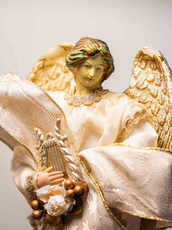 Vintage Angel Tree Topper – 12” Height - Image 2