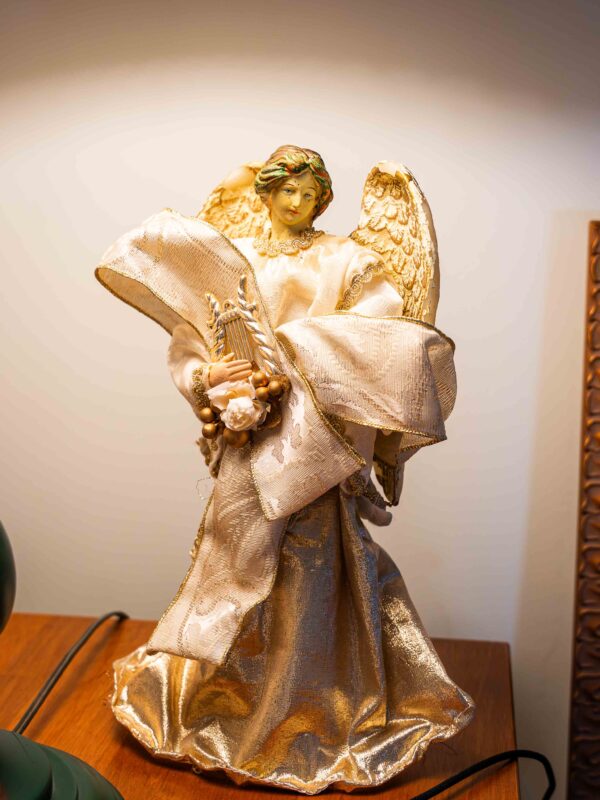 Vintage Angel Tree Topper – 12” Height