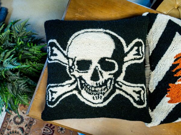Halloween Pillow Lot – Witch & Skull Designs (Set of 2) - Image 2