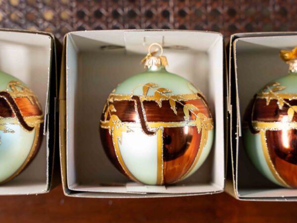 Morning Glory Christmas Ornaments – Set of 3 Bulbs - Image 2