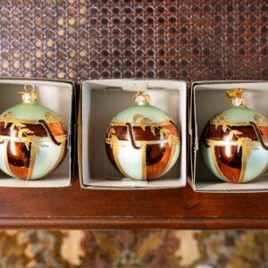 Morning Glory Christmas Ornaments – Set of 3 Bulbs