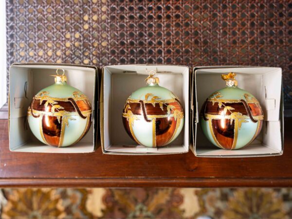 Morning Glory Christmas Ornaments – Set of 3 Bulbs