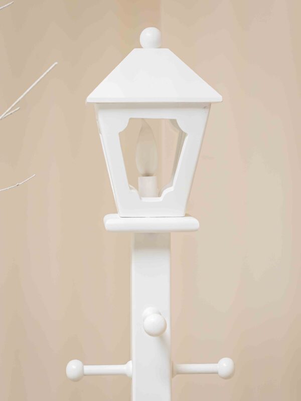 White Decorative Lamp Post – 56” Height - Image 2