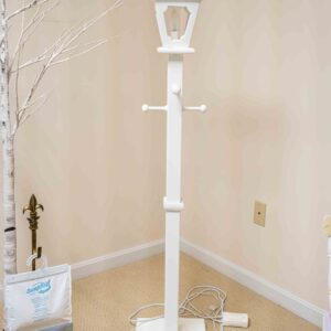 White Decorative Lamp Post – 56” Height