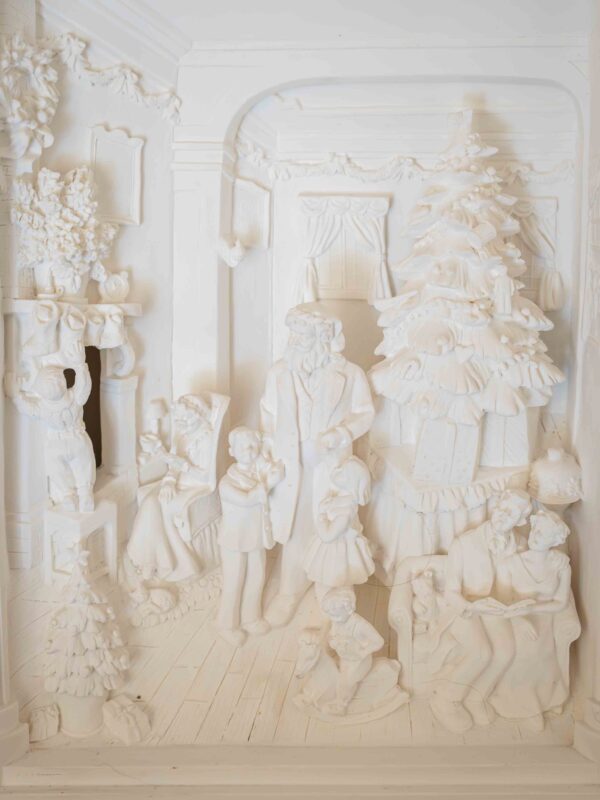 Department 56 Christmas Scene – White Resin Display - Image 2