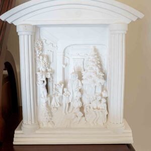 Department 56 Christmas Scene – White Resin Display