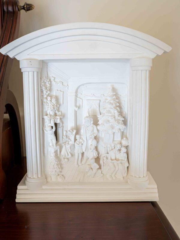 Department 56 Christmas Scene – White Resin Display