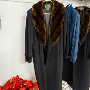 Ralph Lauren Pea Coat with Faux Fur Collar – Size 4