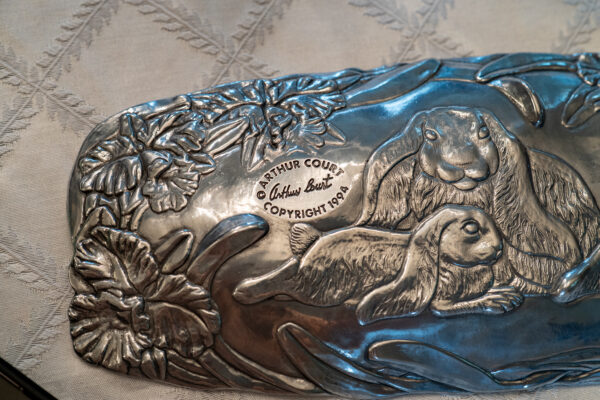 Arthur Court Silver Plated Rabbit Serving Tray – 14” x 6” - Image 3