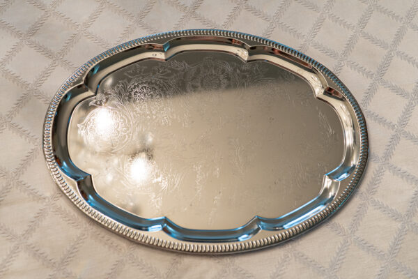 Silver Plated Serving Trays (Set of 4) – 18” x 13.5”