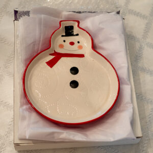 HALLMARK CHRISTMAS SNOWMAN PLATE