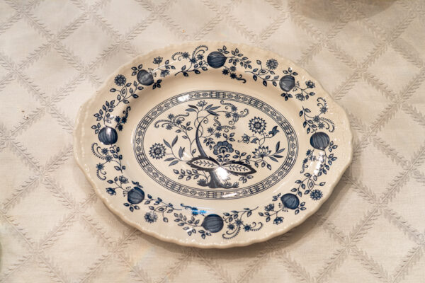 Enoch Wedgwood Ltd. Blue Heritage Pattern Plate – 12” x 10”