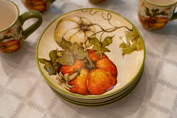 Pier 1 Imports Harvest Garden Dinnerware Set (6 Plates, 4 Mugs) - Image 3