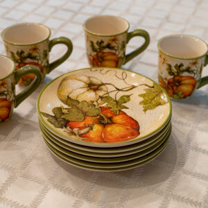 Pier 1 Imports Harvest Garden Dinnerware Set (6 Plates, 4 Mugs)