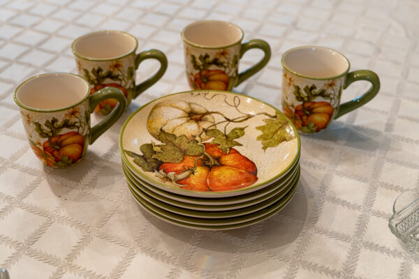 Pier 1 Imports Harvest Garden Dinnerware Set (6 Plates, 4 Mugs)