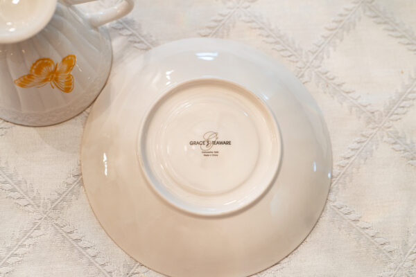 Grace’s Teaware Butterfly Teacup & Saucer - Image 3