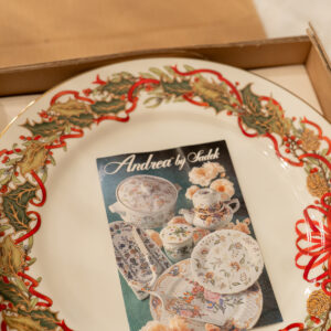 Andrea by Sadek Christmas Cake Plate – 10” Holiday Serving Dish