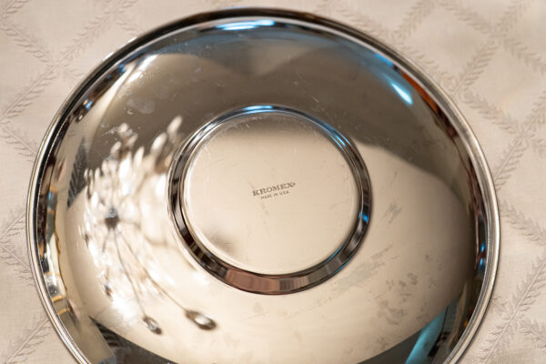 Vintage Kromex Aluminum Serving Platter – 12.75” Diameter - Image 3