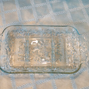 Glass Serving Platter – 3 Sections, 12.5”