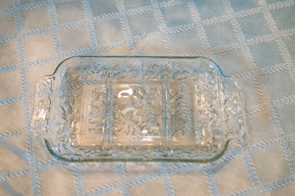 Glass Serving Platter – 3 Sections, 12.5”