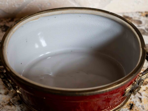 Ethan Allen Red Canister - Image 2