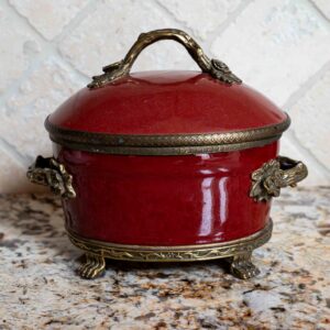 Ethan Allen Red Canister