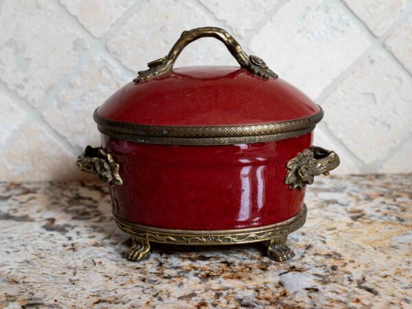 Ethan Allen Red Canister
