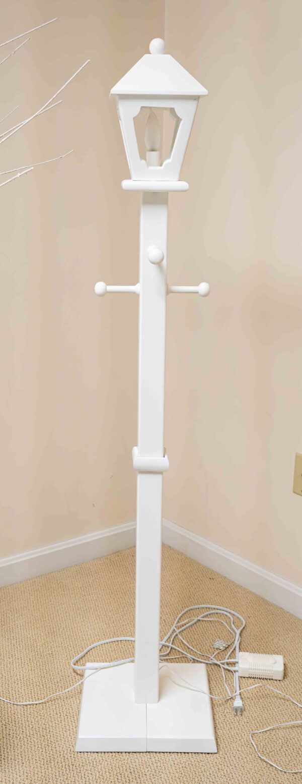 White Decorative Lamp Post – 56” Height