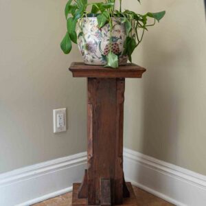 Rustic Wood Plant Stand