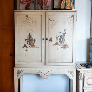 Jasper Tall Leg Light Wood Oriental Cabinet / Dresser
